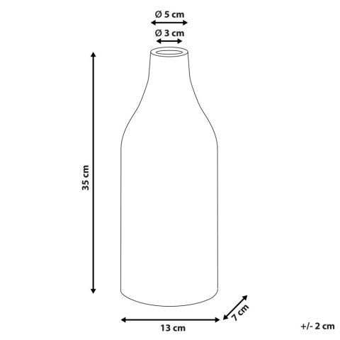 Wazon na kwiaty CALLIPOLIS Kamionka 35 cm Niebieski