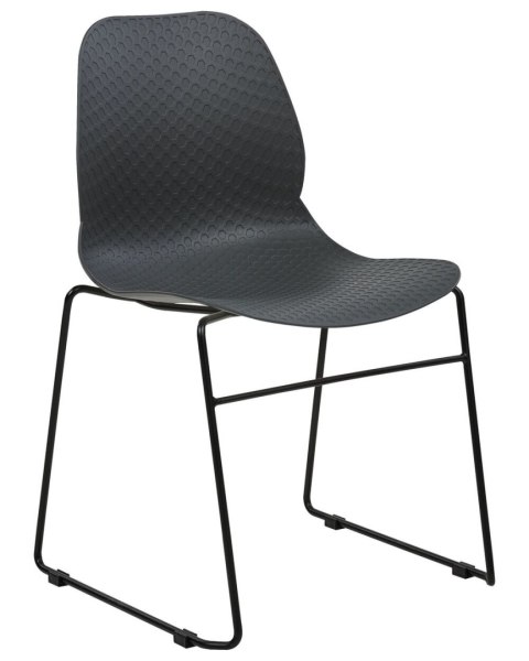 Zestaw 4 krzeseł do jadalni PANORA Ciemnoszary