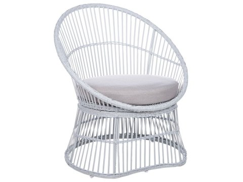 Zestaw mebli balkonowych z poduszkami MESYNA Technorattan Biały