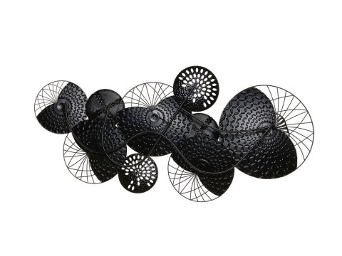 Dekoracja ścienna CESIUM Metal Srebrny 58 cm