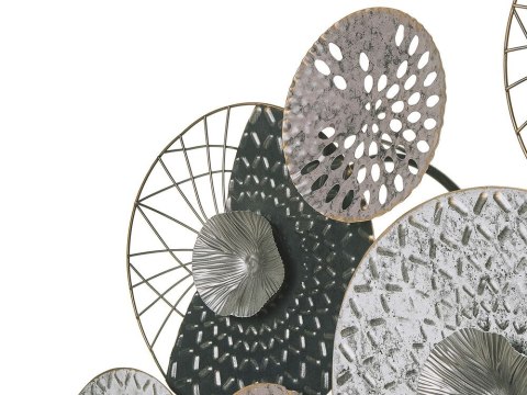 Dekoracja ścienna CESIUM Metal Srebrny 58 cm