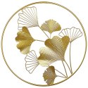 Dekoracja ścienna Kwiat BISMUTH Metal Złoty 45 cm Lumarko!