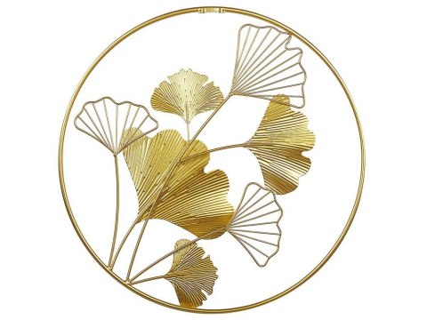 Dekoracja ścienna Kwiat BISMUTH Metal Złoty 45 cm
