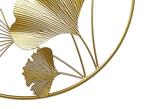 Dekoracja ścienna Kwiat BISMUTH Metal Złoty 45 cm