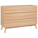 Komoda 3 szuflady jasne drewno SARDIS Lumarko!