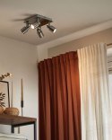 Lampa spot 4-punktowa BONTE Regulowana Metal Srebrny Lumarko!