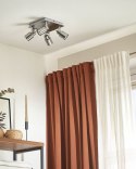 Lampa spot 4-punktowa BONTE Regulowana Metal Srebrny Lumarko!