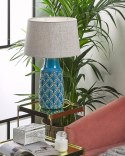 Lampa stołowa THAYA Ceramika Niebieski Lumarko!
