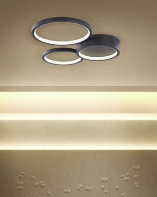 Lampa sufitowa LED AGNAT Metal Czarny