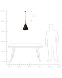 Lampa wisząca MACKENZIE Metal Czarny Lumarko!