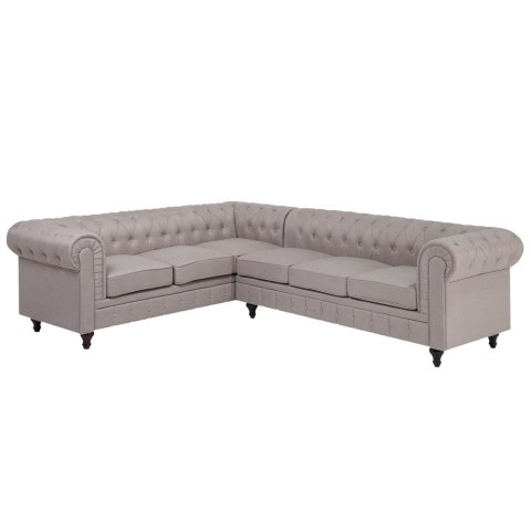Narożnik prawostronny beżowy CHESTERFIELD Lumarko!