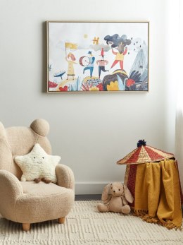 Obraz na płótnie BIBBIENA Motyw dziecięcy 63 x 99 cm Kolorowy Lumarko!