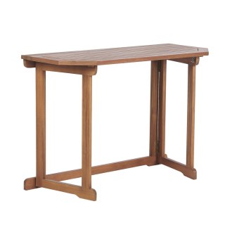 Stolik balkonowy składany akacjowy 110 x 47 cm jasne drewno TREIA
