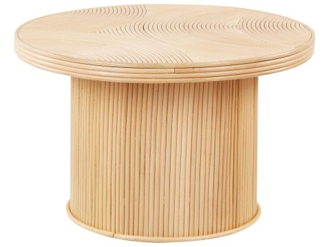 Zestaw 2 stolików kawowych rattanowych naturalny ILIOS