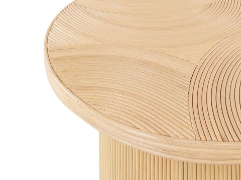 Zestaw 2 stolików kawowych rattanowych naturalny ILIOS