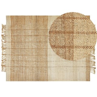 Dywan z juty 160 x 230 cm beżowy KARKIN