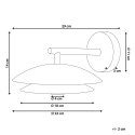 Lampa ścienna LASOLO Metal Biały Lumarko!