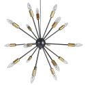 Lampa wisząca MAGUSE Metal Czarny/ złoty Lumarko!