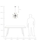 Lampa wisząca MAGUSE Metal Czarny/ złoty Lumarko!