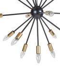 Lampa wisząca MAGUSE Metal Czarny/ złoty Lumarko!