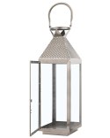 Lampion BALI Metal 55 cm Srebrny Lumarko!