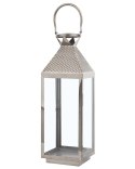 Lampion BALI Metal 55 cm Srebrny Lumarko!