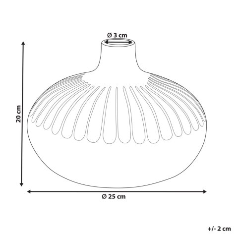 Wazon dekoracyjny CERCEI Kamionka 20 cm Złoty