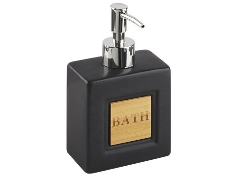 Zestaw akcesoriów łazienkowych 4 elementy KOUROU Ceramika Czarny