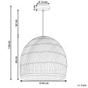 Lampa wisząca BUMI Rattan Naturalny Lumarko!