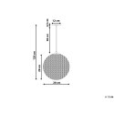 Lampa wisząca TURAMA Metal Złoty Lumarko!