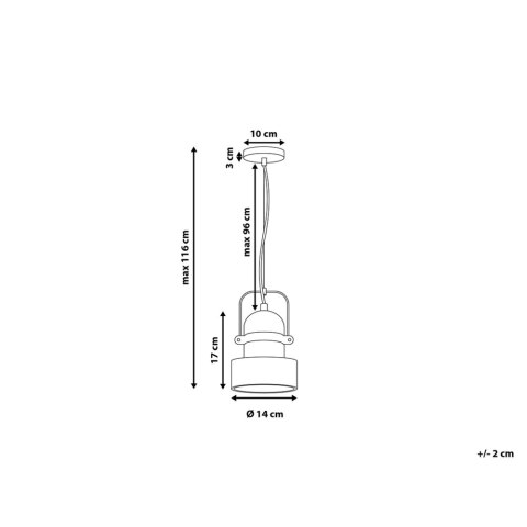 Lampa wisząca VERDE Beton Szary