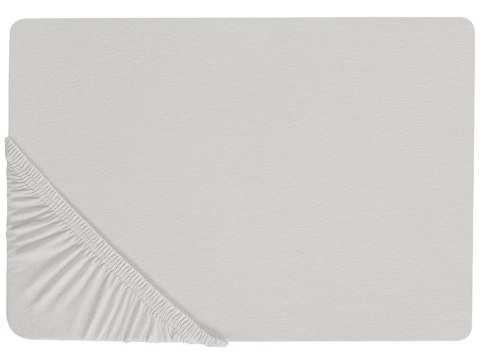 Prześcieradło z gumką JANBU Bawełna 90x200 cm Jasnoszary Lumarko!