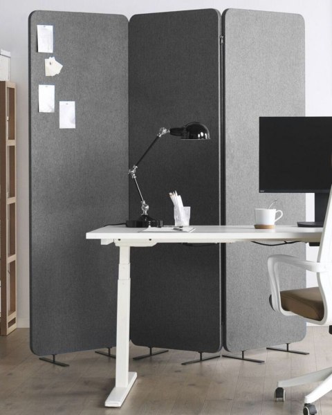 3-panelowa ścianka akustyczna STANDI Szary 184 cm 184 cm