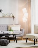 Lampa podłogowa RIO GRANDE Metal Biały Lumarko!