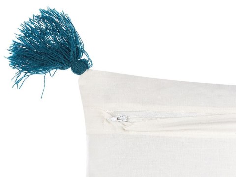 Zestaw 2 poduszek dekoracyjnych TILIA Bawełna 45 x 45 cm Niebieski Wzór geometryczny