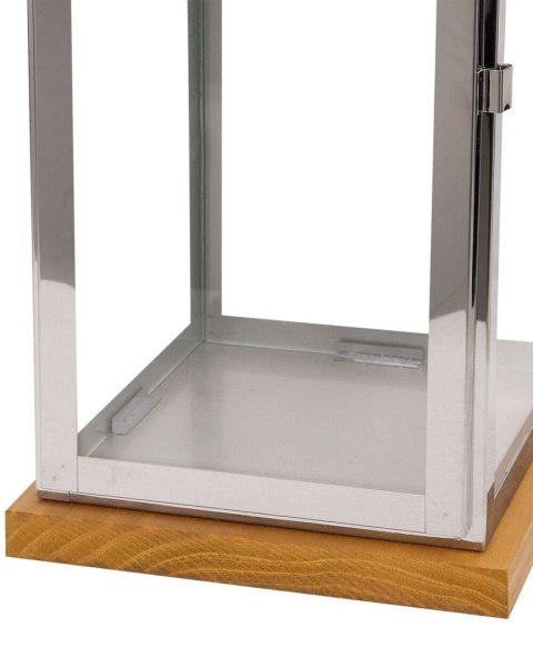 Lampion BORNEO Metal 41 cm Srebrny