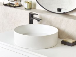 Umywalka nablatowa ceramiczna ⌀ 40 cm złamana biel TEBAR Lumarko!