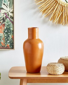 Wazon dekoracyjny KARFI Ceramika 37 cm Pomarańczowy Lumarko!