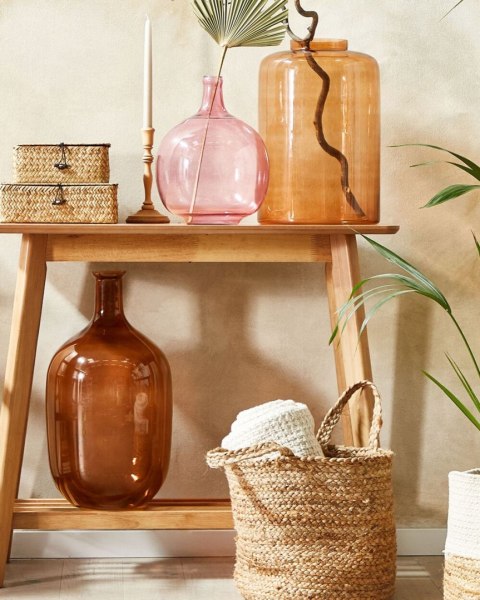 Wazon dekoracyjny MIRCHI Szkło 41 cm Pomarańczowy