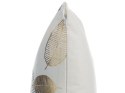 Zestaw 2 poduszek dekoracyjnych LOTUS Bawełna 45 x 45 cm Biały Złoty Czarny Wzór roślinny Lumarko!