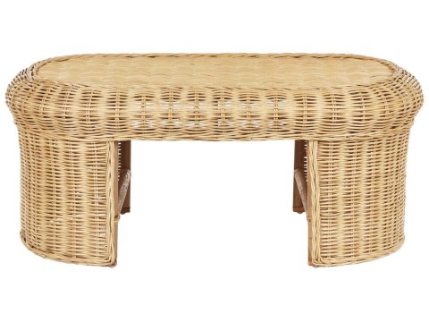 Zestaw ogrodowy ze stolikiem dla 5 osób LIVADEIA Rattan Naturalny