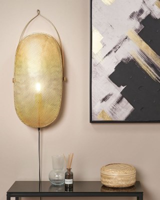 Lampa ścienna KUNTHI Metal Mosiężny