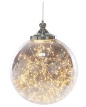 Lampa wisząca BENI Szkło Srebrny Lumarko!