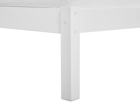 Łóżko Drewno VANNES 140 x 200 cm Biały