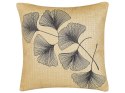 Zestaw 2 poduszek dekoracyjnych WAKAD 45 x 45 cm Beżowy Wzór roślinny