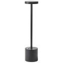 Bezprzewodowa lampa stołowa LED LIZANDRO Ze ściemniaczem Metal Czarny Lumarko!