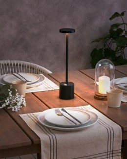 Bezprzewodowa lampa stołowa LED LIZANDRO Ze ściemniaczem Metal Czarny Lumarko!