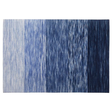 Dywan wełniany 140 x 200 cm niebieski KAPAKLI