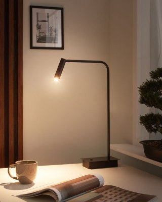 Lampa biurkowa LED LAWSON Regulowana Metal Czarny
