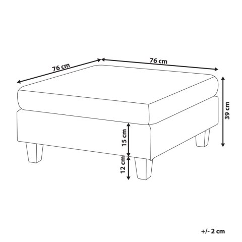 Otomana UNSTAD Czarny